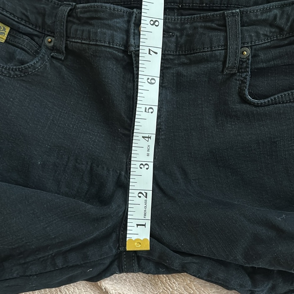 SECOND brand yoga jeans denim stretch black, light wear, size 27 - Picture 14 of 16